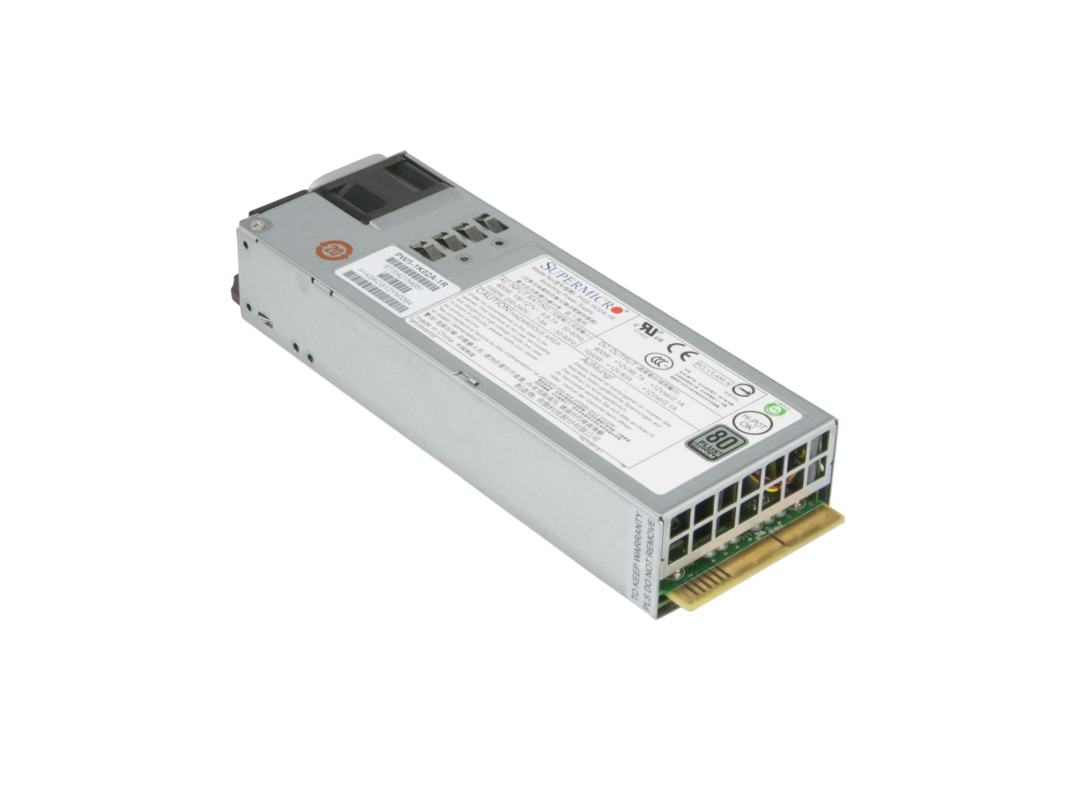 Блок питания SUPERMICRO PWS-1K02A-1R800-1000 REV 1.2 Блок питания SUPERMICRO PWS-1K02A-1R800-1000 REV 1.2